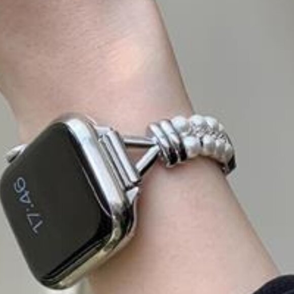 NEW Pearl Bling Luxury Apple Watch Band main image 6